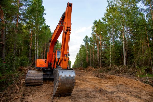 Backhoe Land Clearing in Clearfield